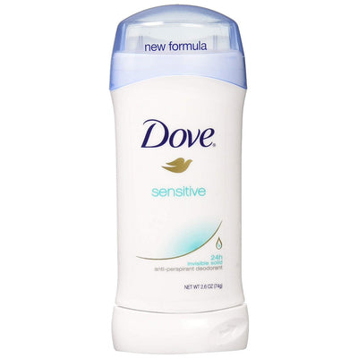 Dove Antitranspirante en Barra Invisible para Piel Sensible, 2.6 oz