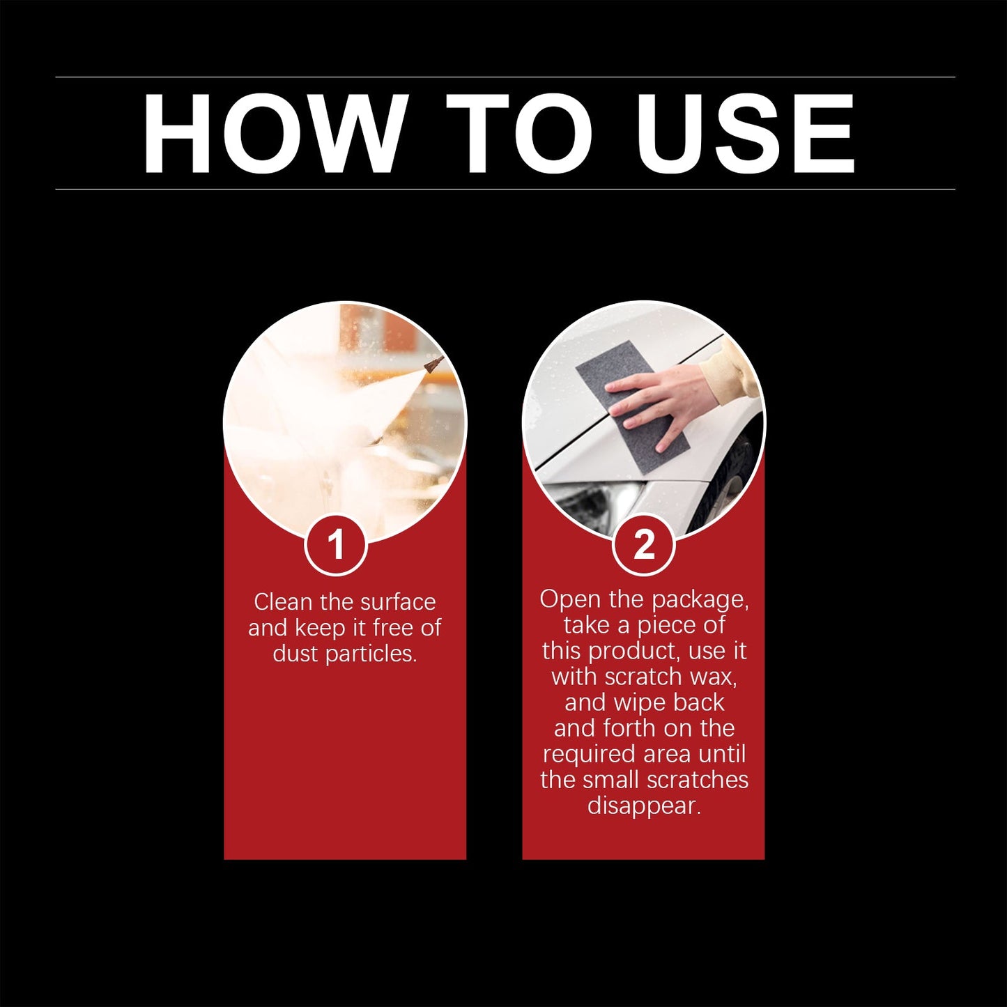 Car Scratch Remover Cloth, Car Scratch Repair Cloth Quick Scratch Repair Convenient Cloth - Korvel
