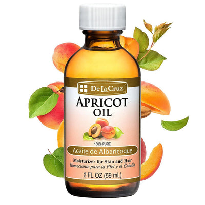 De La Cruz Apricot Oil - Premium Moisturizing Oil, 2 Fl Oz