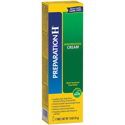 Preparation H Hemorrhoidal Cream with Aloe - Max Strength 1.8 Oz
