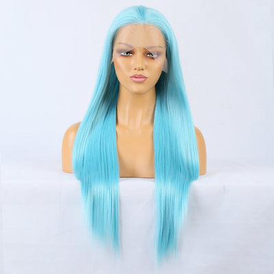 Premium Blue Lace Front Wig for Effortless Style