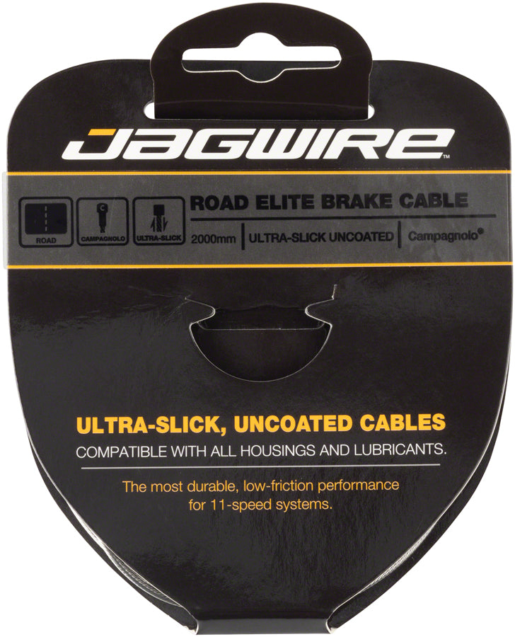 Jagwire Elite Ultra-Slick Brake Cable 1.5x2000mm - Polished Stainless Steel