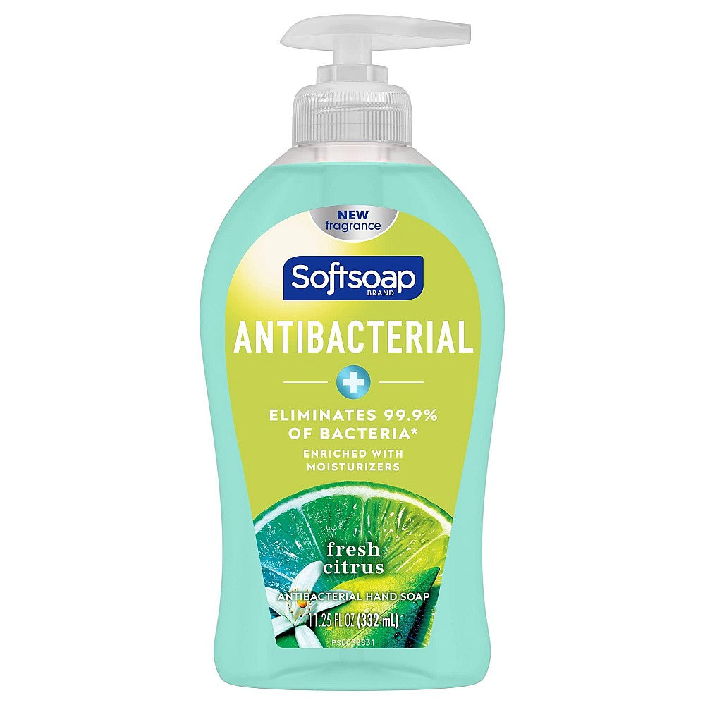 Jabón de Manos Líquido Antibacteriano Softsoap Cítrico Fresco - 11.25 Fl Oz