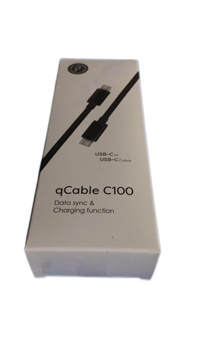 qCable C100 Negro - Cable de Carga USB-C Premium