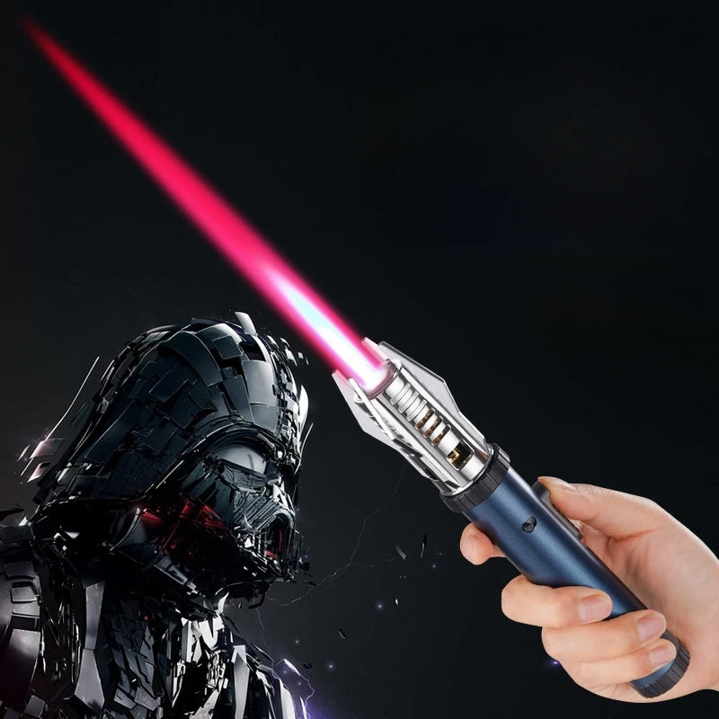 Planet Lightsaber Butane Gas Lighter 360° Use Metal Outdoor Windproof Turbine Torch Jet Lighter Gun BBQ Welding Cigar Tool - Korvel
