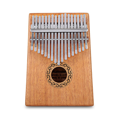 B - 17T 17 Keys Kalimba Thumb Piano Mahogany Body Musical Instrument - Korvel