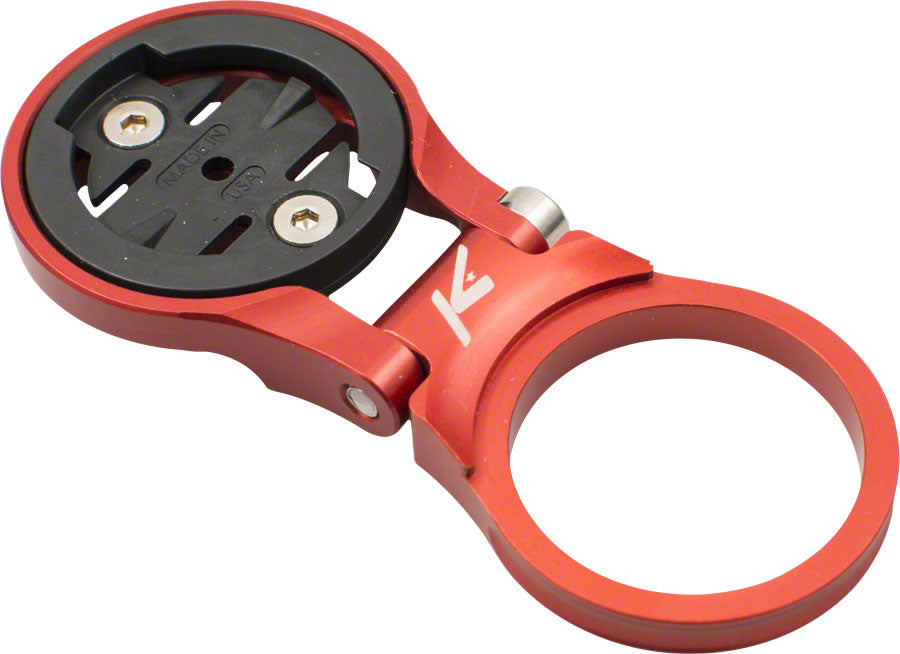 Support de guidon ajustable K-EDGE pour ordinateurs Garmin - Rouge