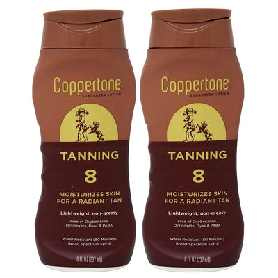 Coppertone Tanning Defend & Glow Sunscreen Lotion SPF 8