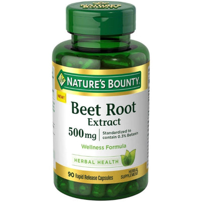 Extrait de betterave de Nature's Bounty, 500 mg, capsules à libération rapide