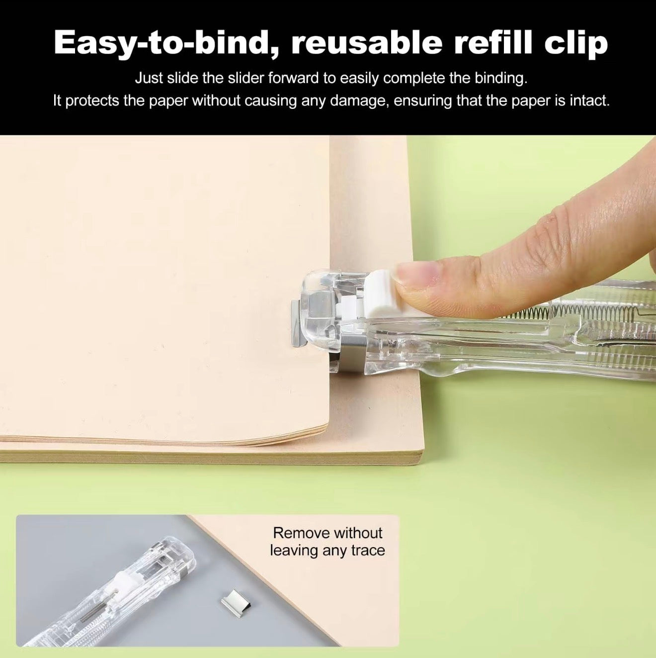 ClipEase Binder Stapler - Effortless Document Binding