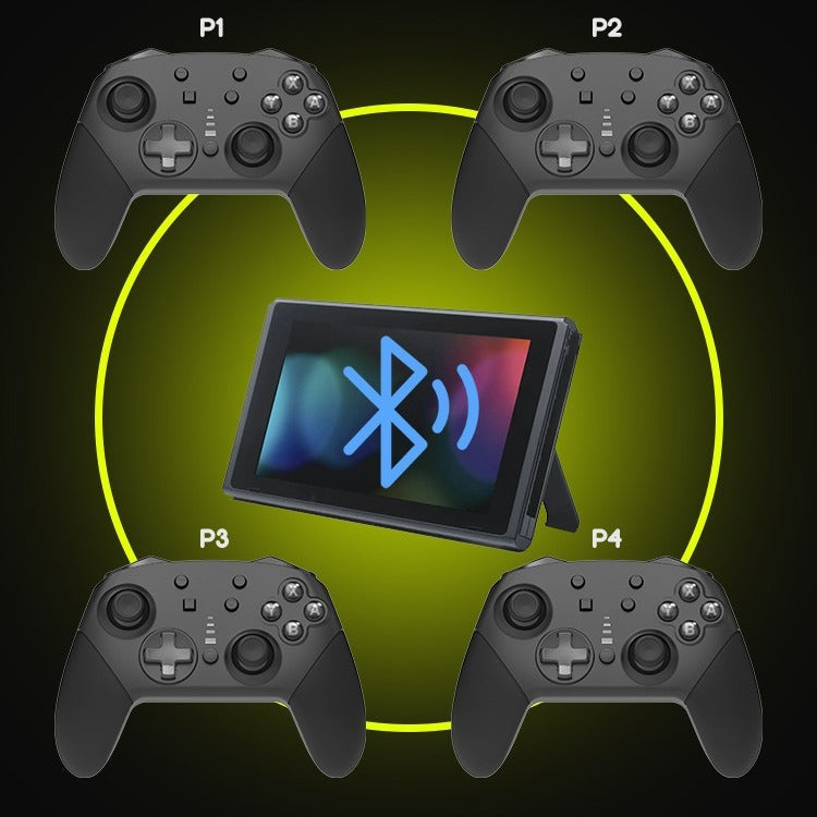 Private Model Adhesive Switch Wireless Bluetooth Controller with Vibration 6-Axis Sensory Switch Pro Gaming Controller - Korvel