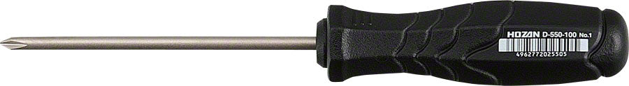 Hozan JIS Screwdriver #1 Size Tip 100mm Black Model D-550-100