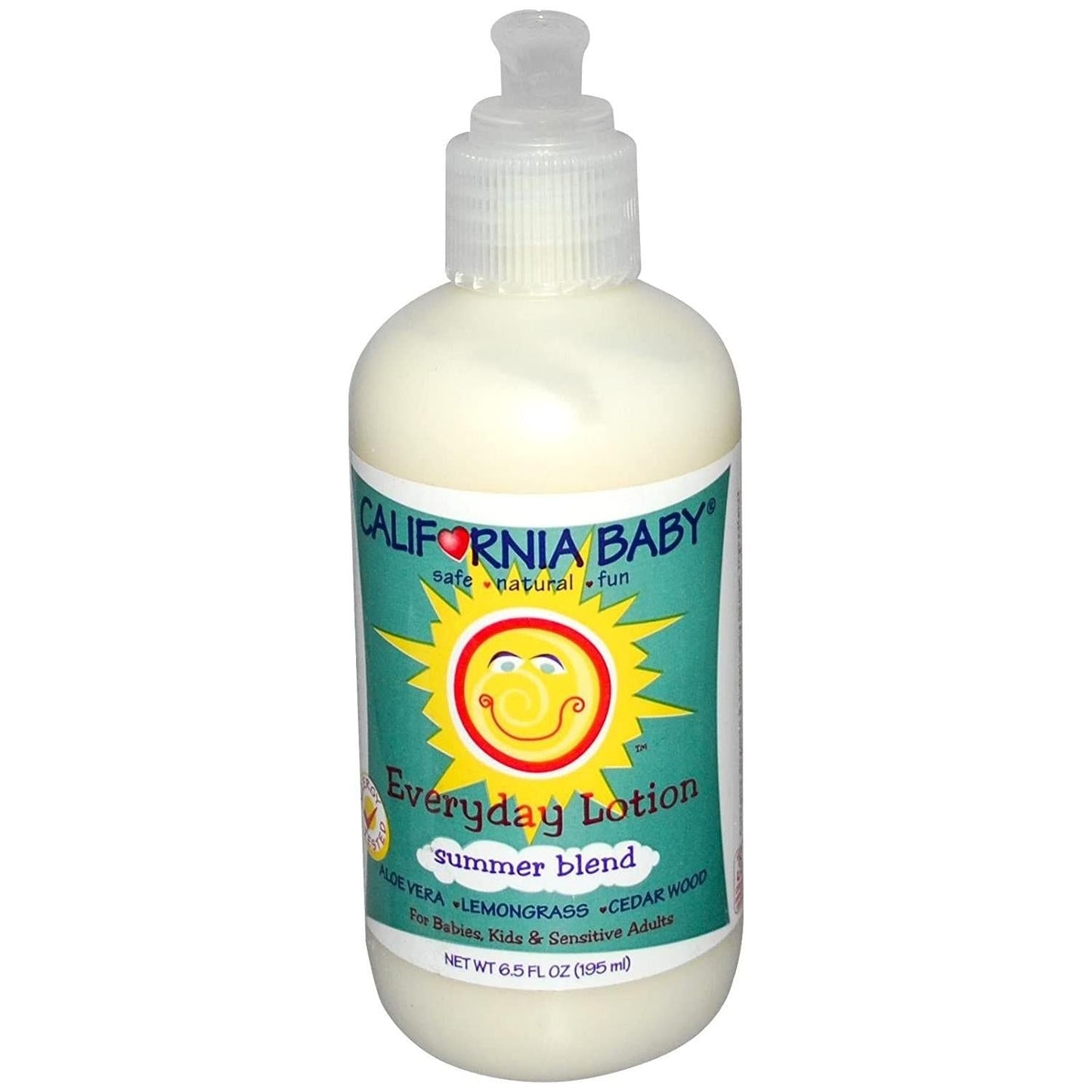 Lotion d'été California Baby avec Citronnelle - 195ML