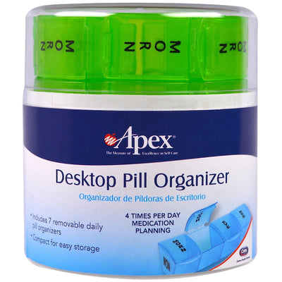 Organisateur de Pilules en Plastique Apex Carex pour Bureau