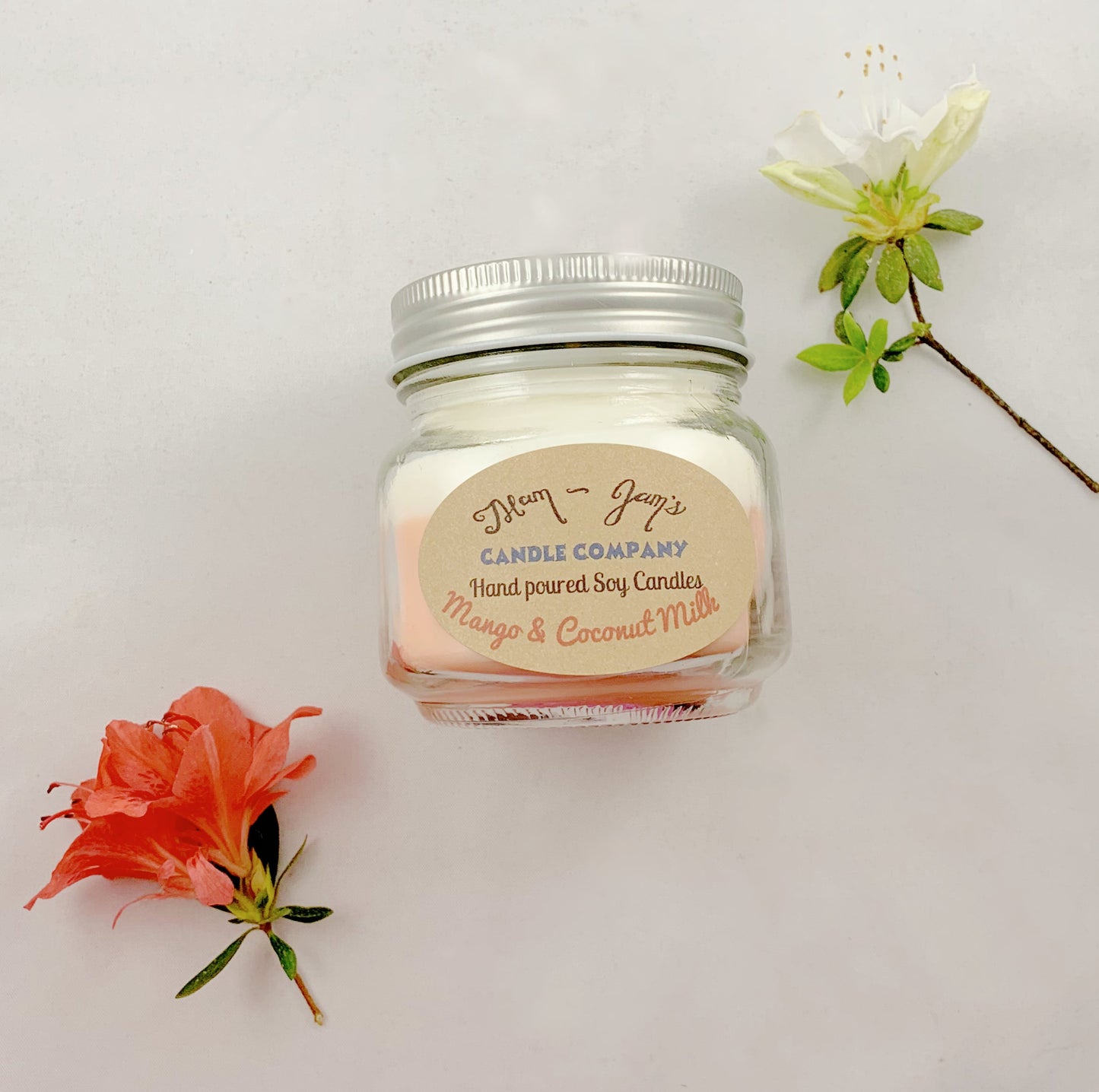 Mango and Coconut Soy Candle – Tropical & Sweet Scent | Mam Jam’s - Korvel