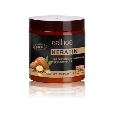 Keratin Hair Care Balance Hair Mask, Repair Frizzy Dry Hair Smooth Moisturizing And Nourishing Hair Mask - Korvel