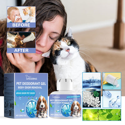 Pet Deodorant Gel, Cat And Dog Body Kennel Cattery Clean Odor Air Fresh Deodorizing Gel - Korvel