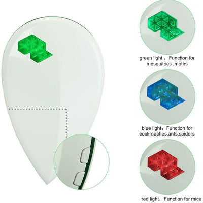 Ultrasonic Indoor Insect Repellent with LED Night Light
