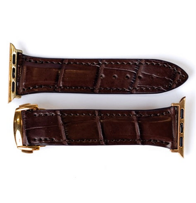 Correa de Reloj Apple Watch Matte Marrón Oscuro