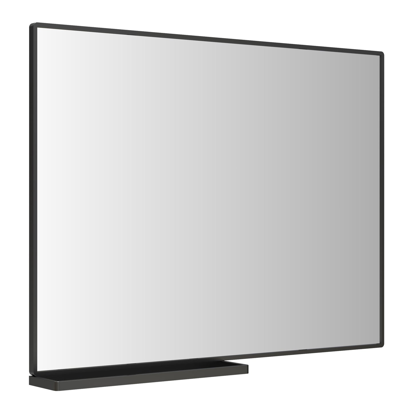 40x30 Inch modern bathroom mirror with storage rack rectangular mirror bathroom living room bedroom hanging mirror - Korvel