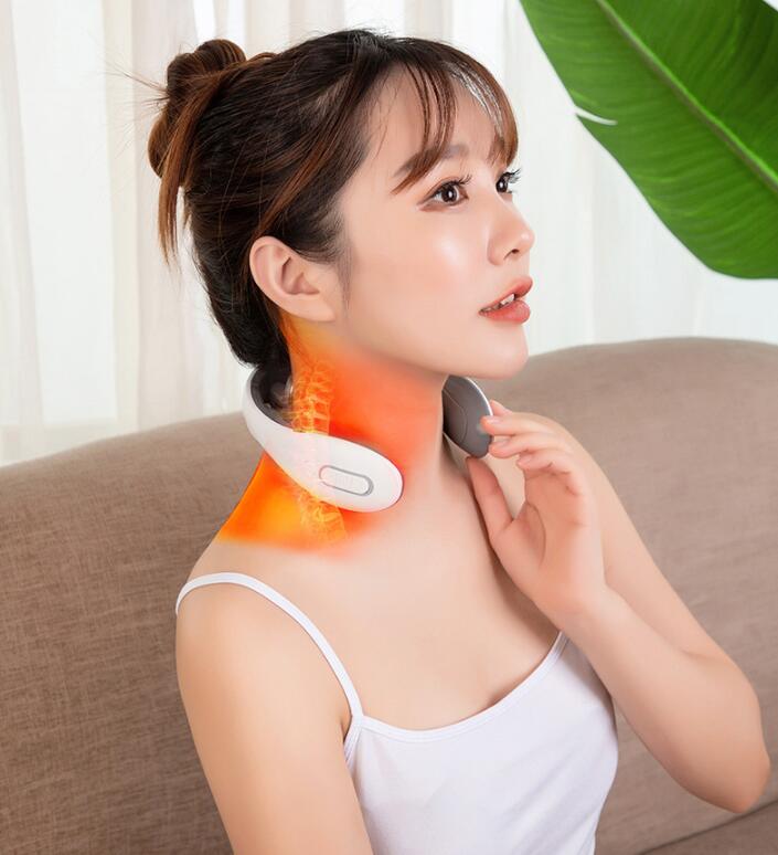 Cervical Spine Massager Home Electric Intelligent Neck Guard Neck Massager Spine Pulse Shoulder And Neck Massager - Korvel