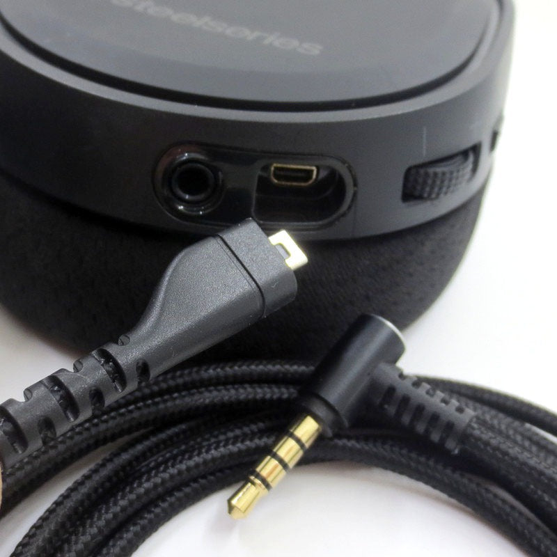 Premium Braided USB Earphone Cable for SteelSeries Arctis Headsets