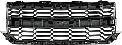 Front Bumper Upper Grille Grill Compatible with Chevrolet Silverado 1500 2016-2018 (Black) - Korvel