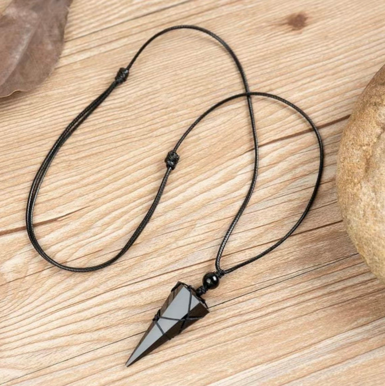 Colgante Aura de Obsidiana - Joyería Natural Atemporal