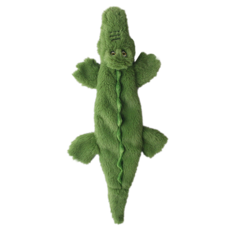 New Pet Plush Crocodile Pig Elephant Sound Paper Toy Dog Boredom-Relieving Durable Shell Toy - Korvel