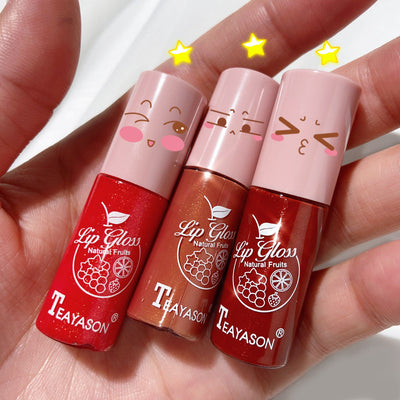Dudu Lip Gloss Colorless Transparent Lip Gloss Bright Crystal Lip Gloss Glass Lip Fine Glitter Pearl With Shiny Jelly Color - Korvel