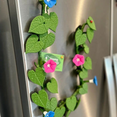 Morning Glory Magnets 3D printed artificial morning glory refrigerator sticker decoration - Korvel