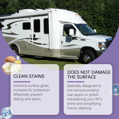 Motorhome Cleaning Solution, One Step Cleaning Easy Decontamination Bright As New Anti-Uv Coating Agent - Korvel