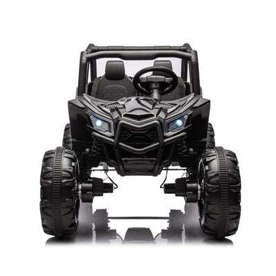 Side by Side 4x4 Ride on Off-Road Truck with Parent Remote Control, Battery Powered Electric Car w/High Low Speed - Korvel