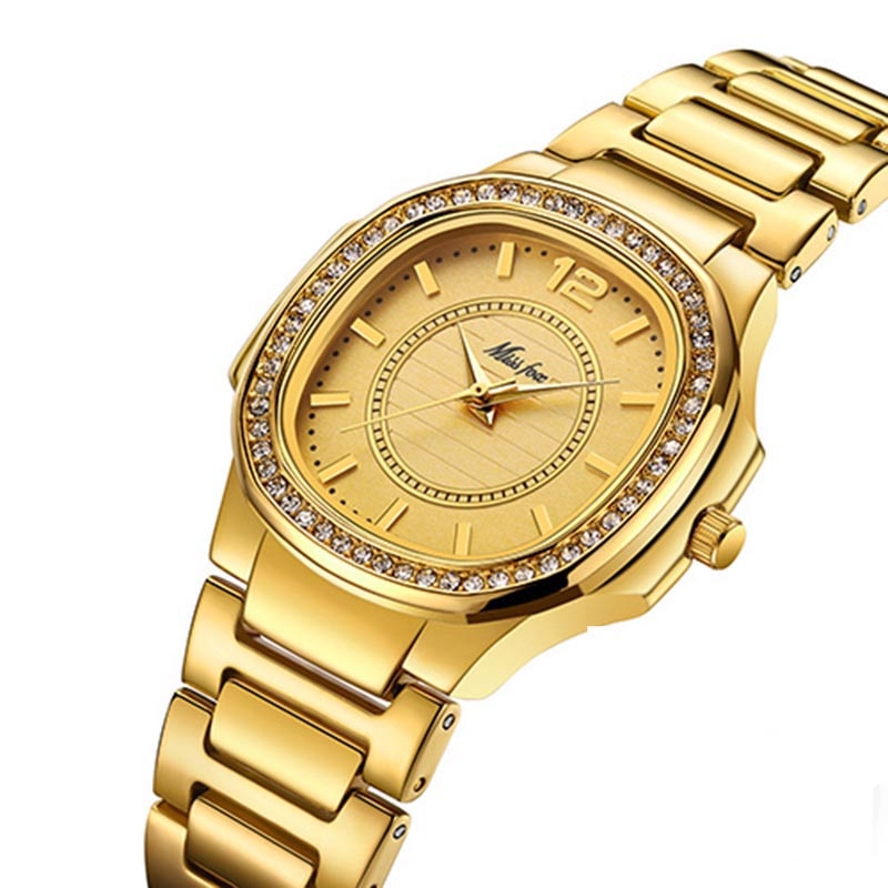 Missfox 2549 Women Watches Women Fashion Watch Geneva Designer Ladies Watch Luxury Brand Diamond Quartz Gold Wrist Watch Gifts For Women - Korvel