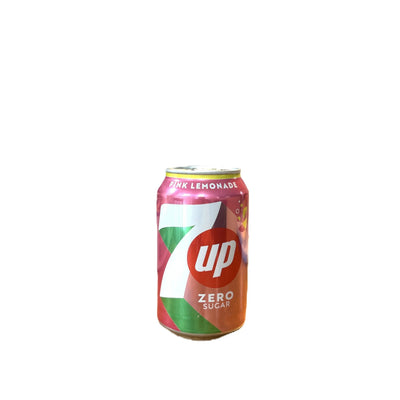 7UP Pink Lemonade – Sparkling Citrus Soda 330ml Can