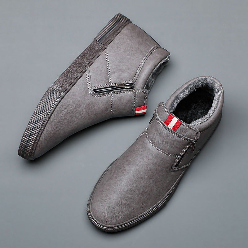 Men's Casual Winter Ankle Boots - Stylish & Warm Footwear