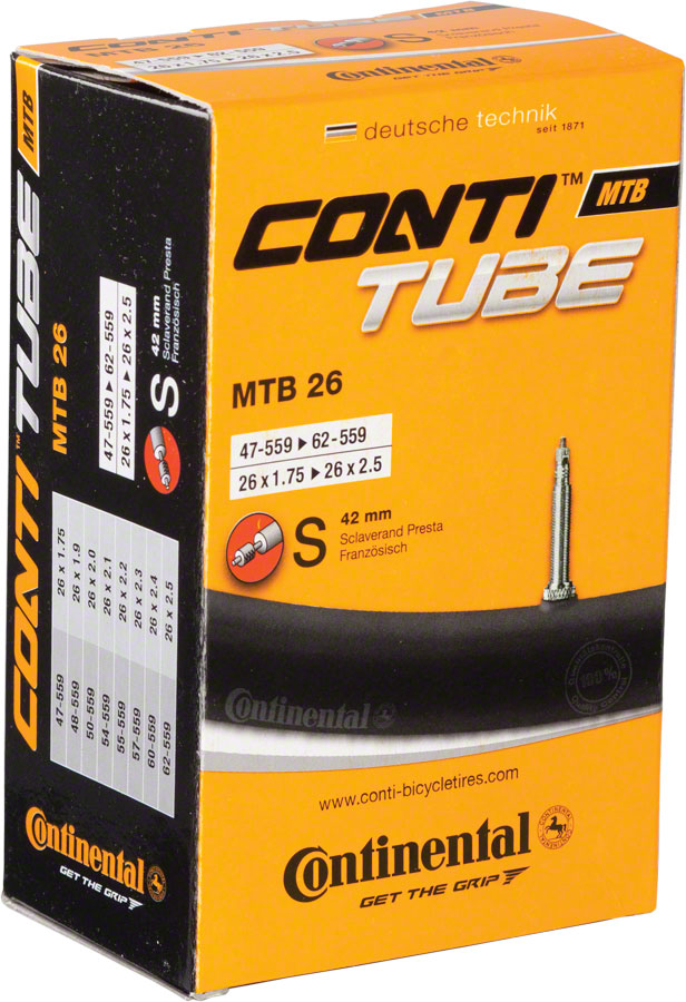 Tube Standard Continental - 26 x 1.75 - 2.5 42mm Valve Presta