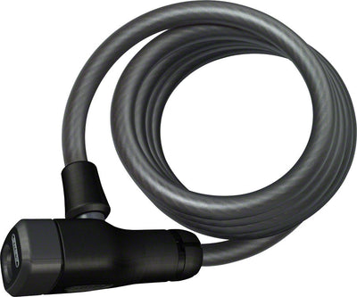 ABUS Star 4508 Keyed Coiled Cable Lock - 150cm x 8mm Black