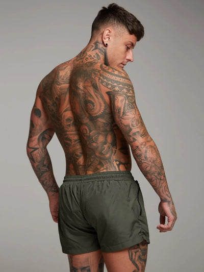 Men's Plus Size Drawstring Active Shorts with Pockets