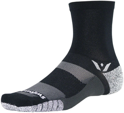 Swiftwick Flite XT Mid Crew Socks - Black X-Large