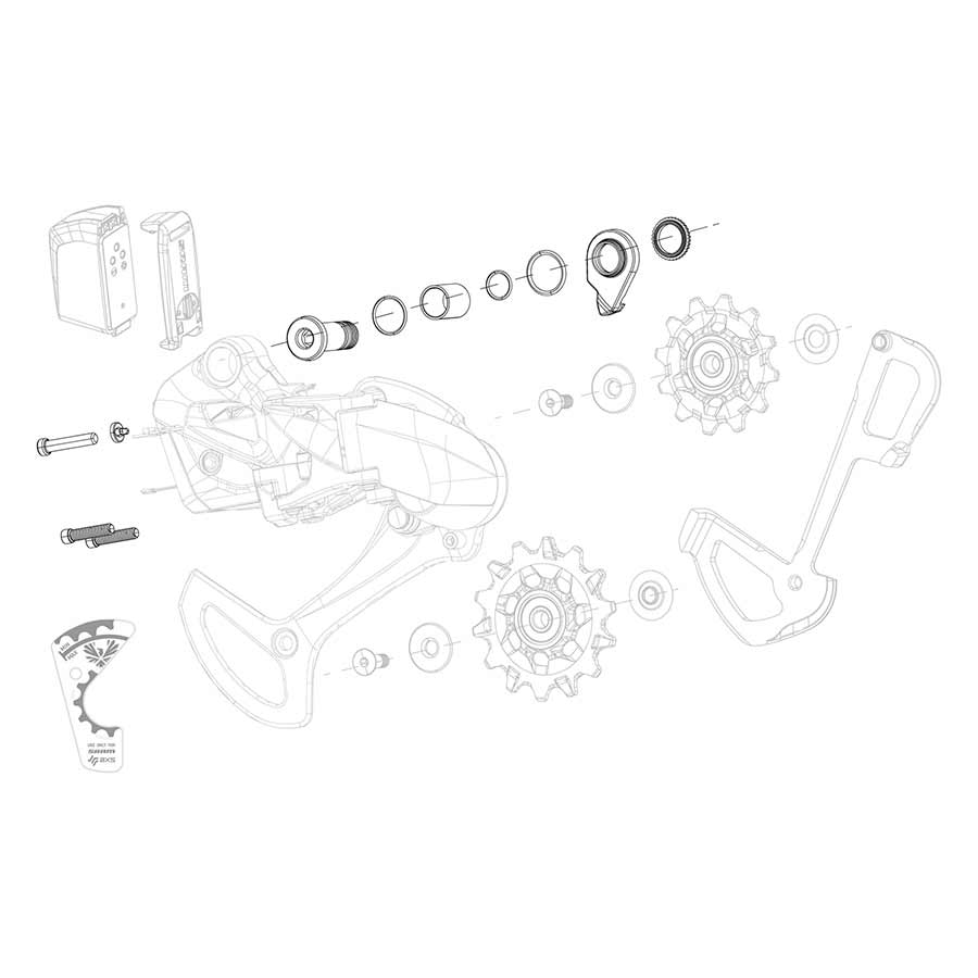 Kit de tornillos y pernos para desviador SRAM X01 Eagle AXS