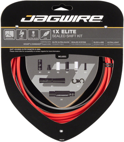 Jagwire 1x Elite Sealed Shift Cable Kit - Red