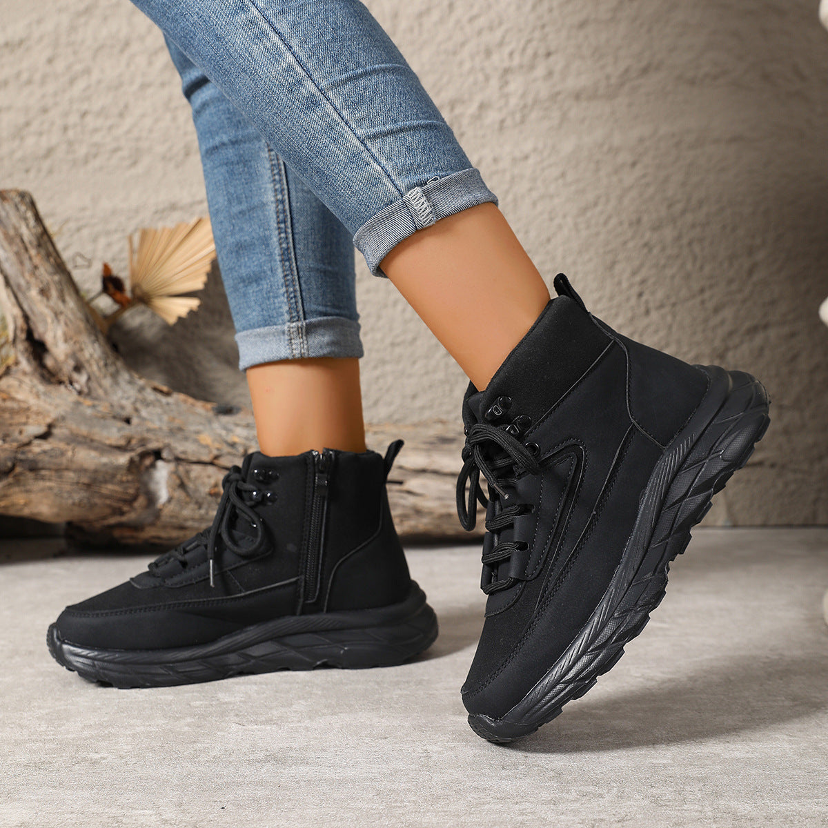 Bottes de randonnée en polaire à semelle épaisse premium