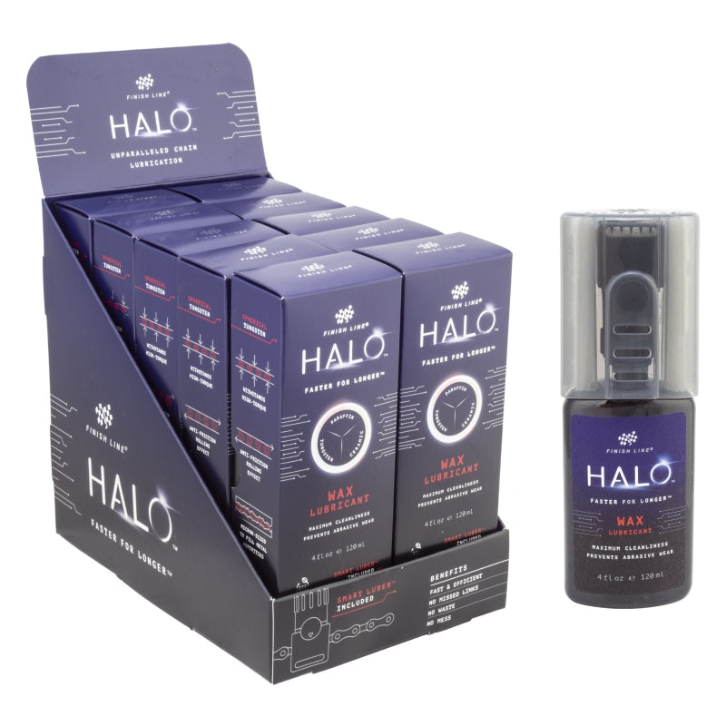 Lubrifiant Halo Wax de Finish Line - Pack d'affichage de 4 oz