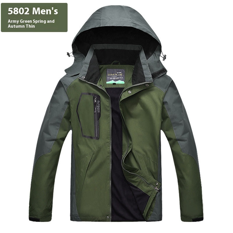 Veste imperméable respirante grande taille pour hommes et femmes