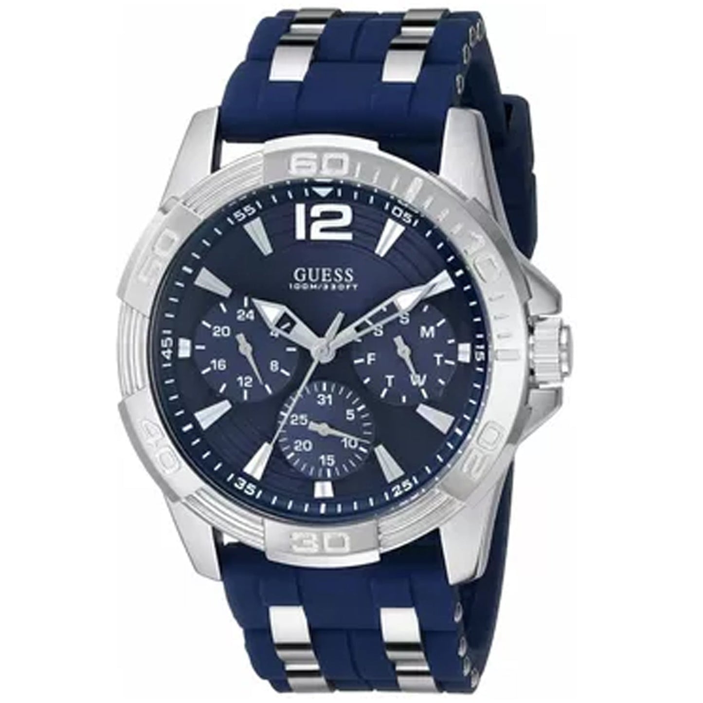 Reloj de Dial Azul Multifuncional para Hombre Guess