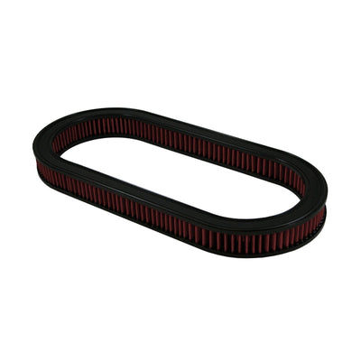Premium Green Oval Air Filter - 20.79in x 9.62in x 2in - Red - Korvel