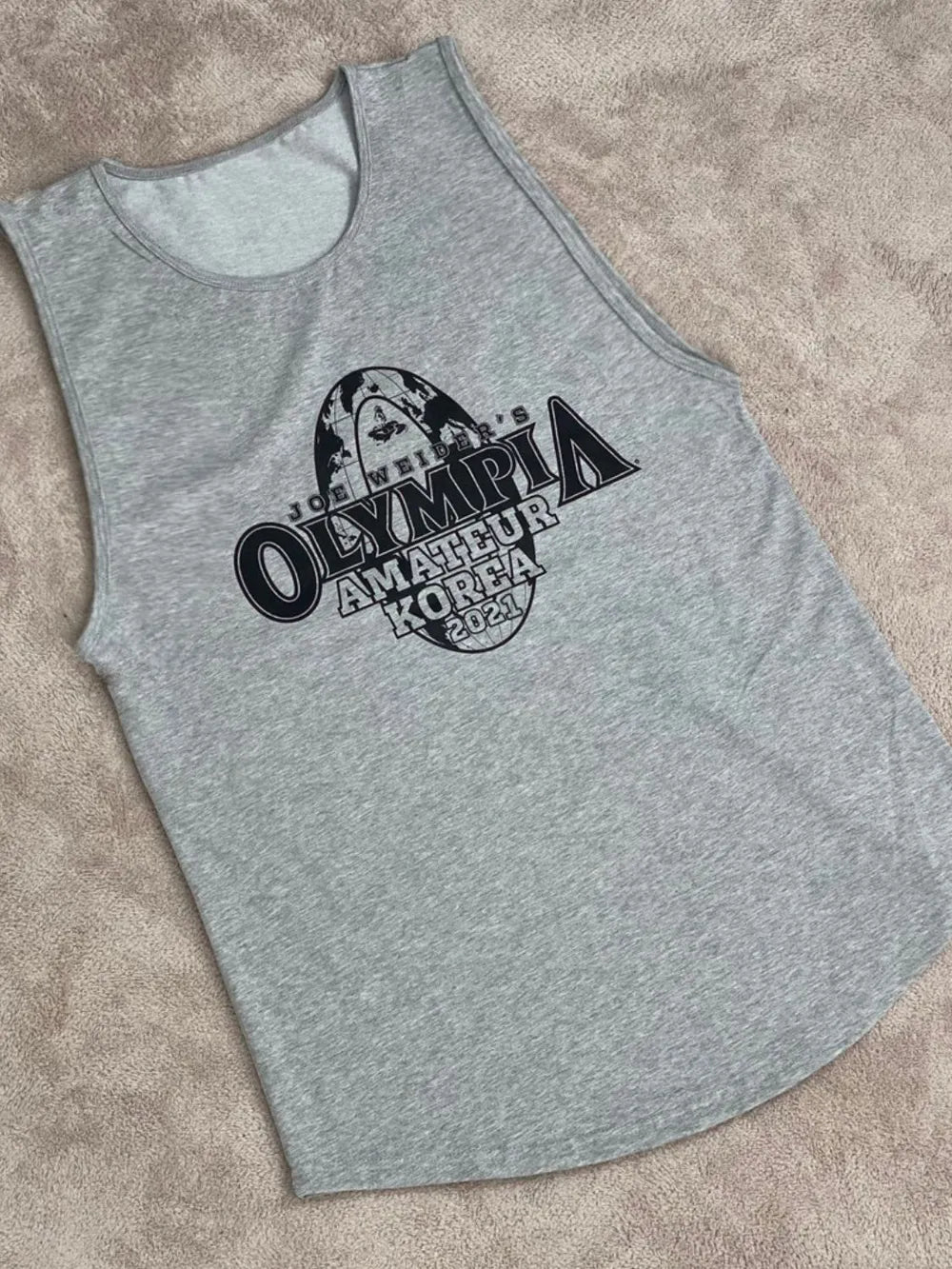 Camiseta sin mangas gráfica de talla grande para hombres