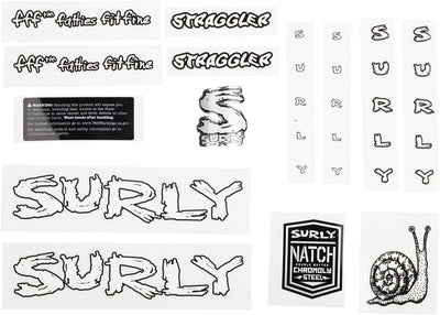 Juego de Calcomanías Surly Straggler - Blanco
