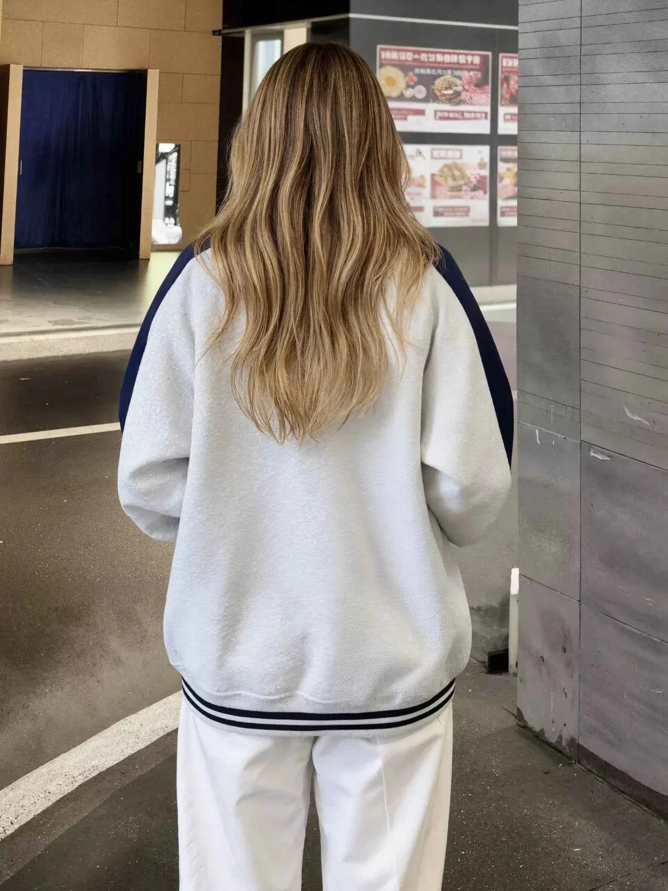 Veste zippée color block premium